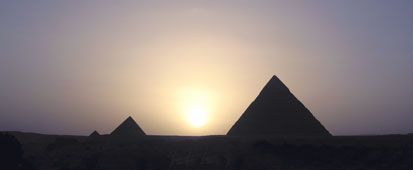 Sunset over the Giza Plateau